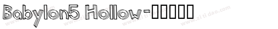 Babylon5 Hollow字体转换